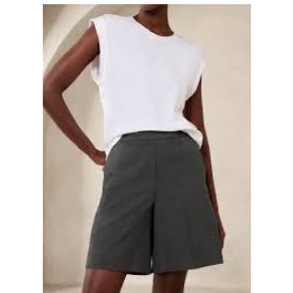 New NWT Banana Republic Hayden Dress Shorts Hi - Rise Straight Fit Size 10 - Picture 2 of 11
